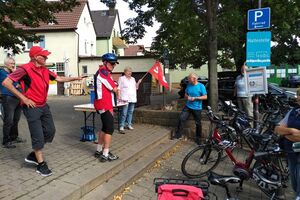Rainer Hinderer auf seiner Radtour durch die Heilbronner Stadtteile